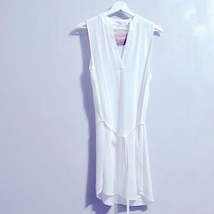 🆕Nectar white BOHO summer dress Size S 100% Rayon
